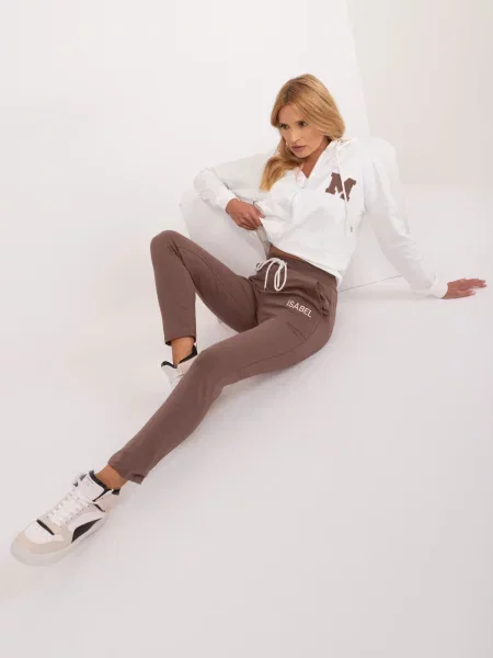 Komplet dresowy Fashionhunters biały