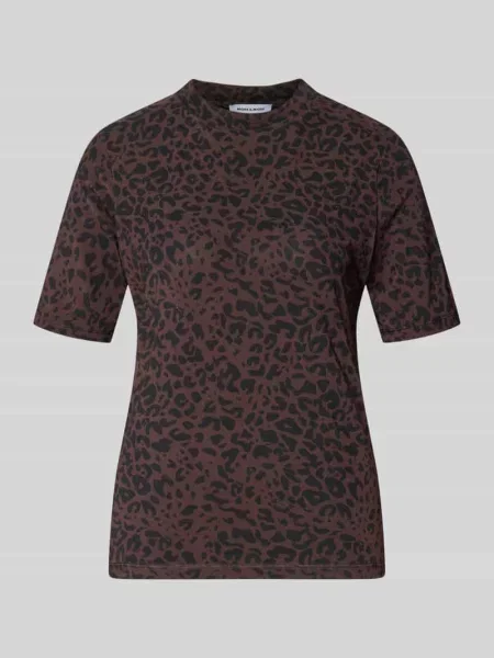 T-shirt z nadrukiem skóry leoparda More & More