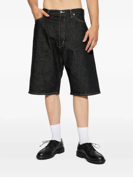 Pantaloni scurți din denim Studio Nicholson negru