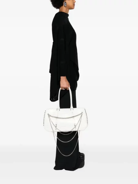 Iš natūralios odos vėrinys Yohji Yamamoto balta