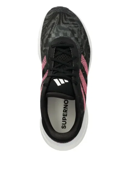 Sneakerși Adidas Cloudfoam alergare cu dungi cu platformă verde