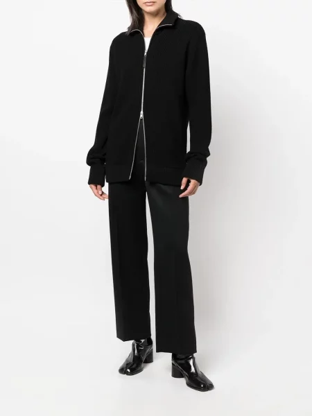 Briaunotas kardiganas Maison Margiela juoda