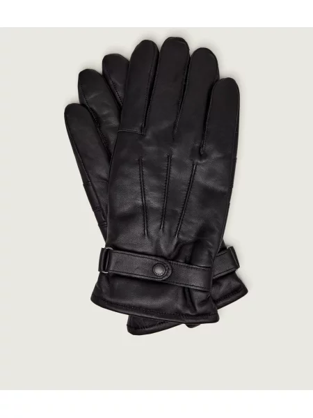 Barbour manusi de piele barbati negru