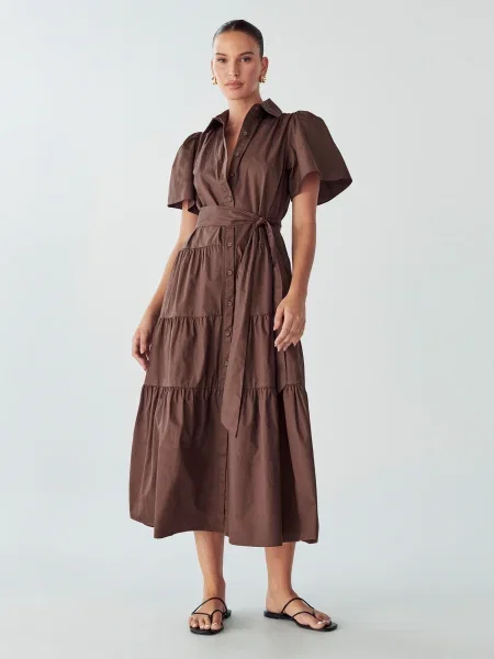 Willa Rochie tip bluză ciocolatiu