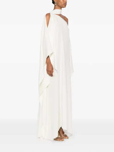 Rochie maxi Taller Marmo cu un umăr gol alb