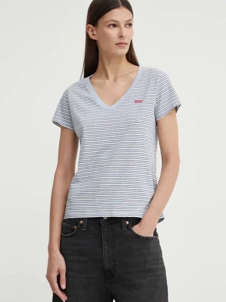 Levi's tričko PERFECT V šedé