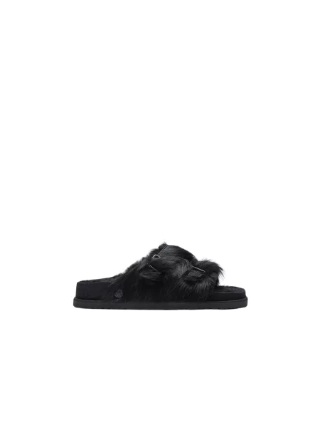 Klapki Birkenstock skórzane czarne