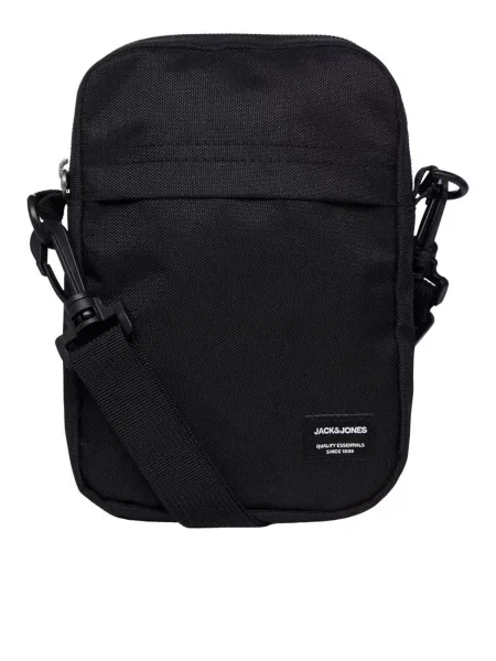 JACK & JONES Τσάντα ώμου Jamie μαύρο λευκό