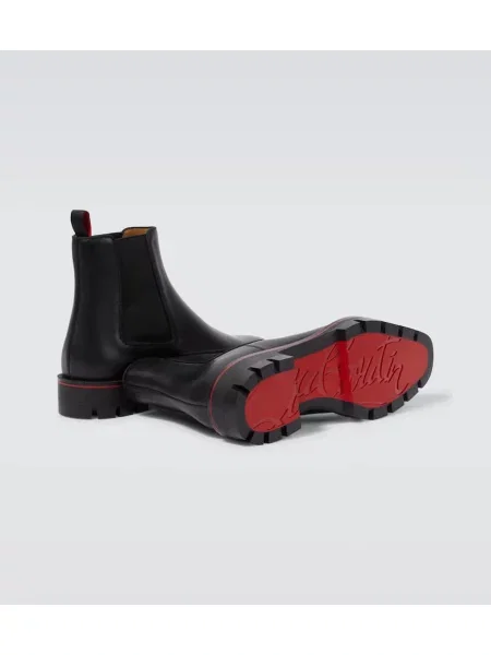 Botine chelsea Christian Louboutin din piele negru