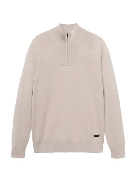 MANGO MAN Sveter Casperp svetlobéžová béžová