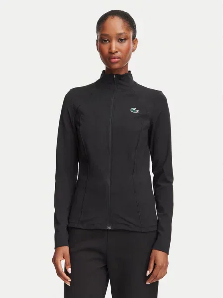 Lacoste Μπλούζα τεχνική μαύρο