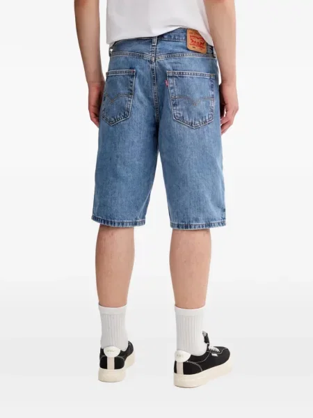 Scurt pantaloni scurți Levi's® cu broderie cu dungi alb