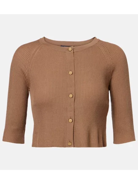 Decupat cardigan 's Max Mara de lână maro