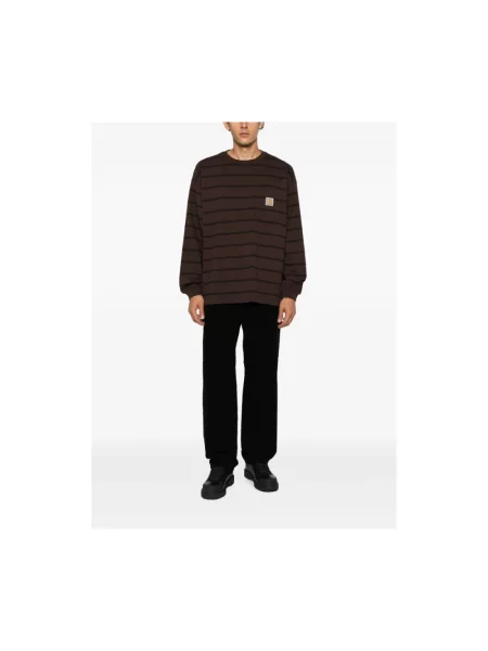 Jeansy straight leg Carhartt Wip czarne