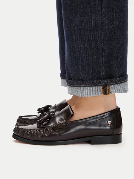 Mokasíny Tommy Hilfiger hnědé