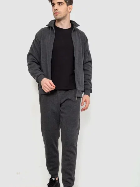 Спортивний костюм Ager темно-сірий бавовна/поліестер сірий