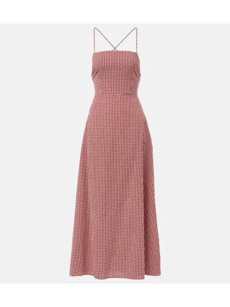 Rochie maxi Posse de costum roșu