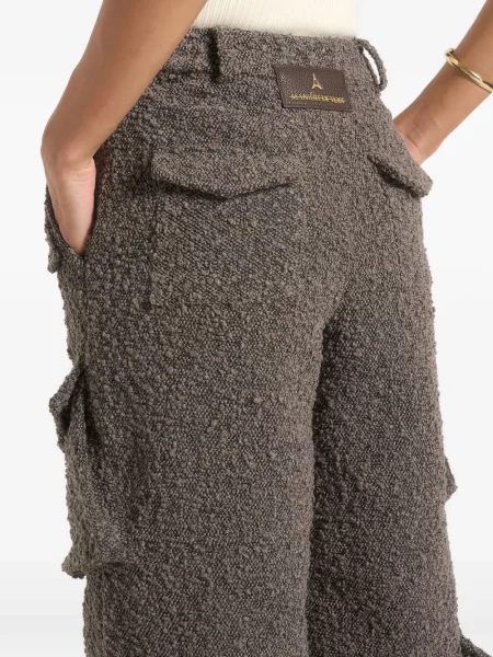 Bouclé cargo kalhoty Manière De Voir hnědé