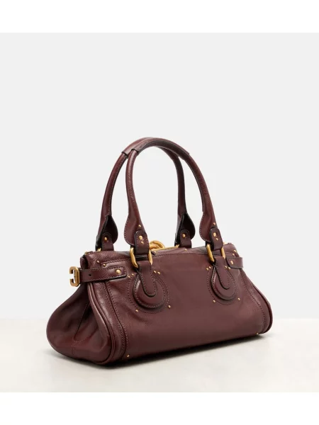 Geanta de piele Chloé din piele maro