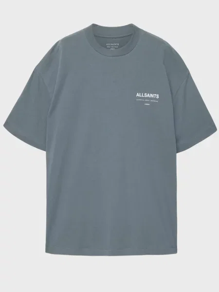 Футболка Allsaints блакитна