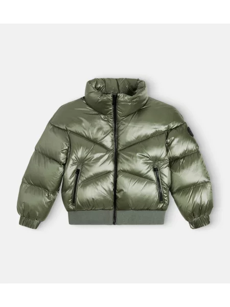 Pūkinė striukė Woolrich pilka