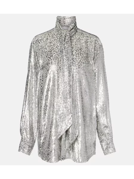 Srajca Stella Mccartney s potiskom z leopardjim vzorcem srebrna