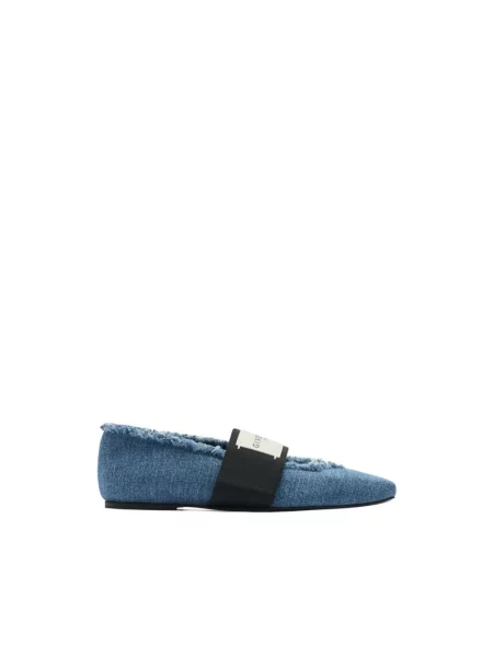 Balerinki Givenchy niebieskie