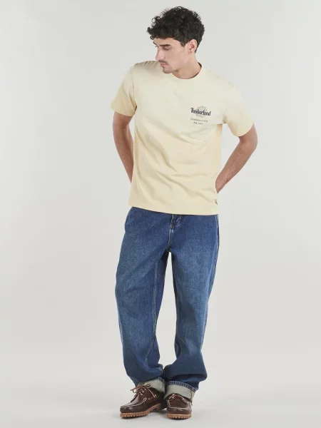 Blugi Timberland cu broderie albastru