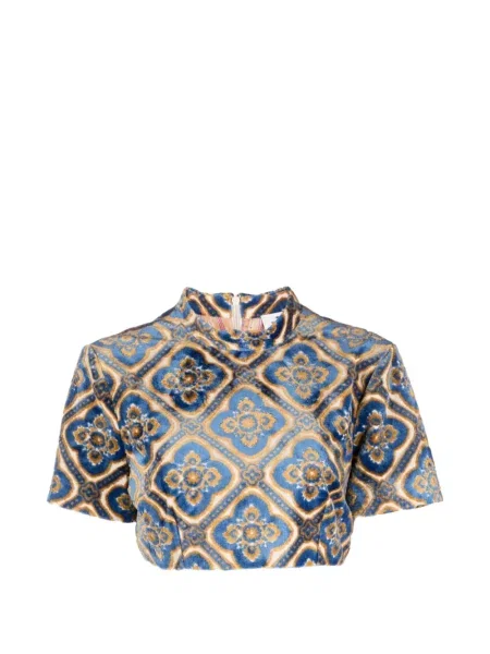 Top Etro albastru