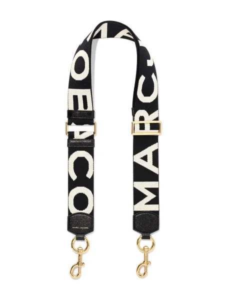 Geantă de mână Marc Jacobs cu bretele cu autograf negru