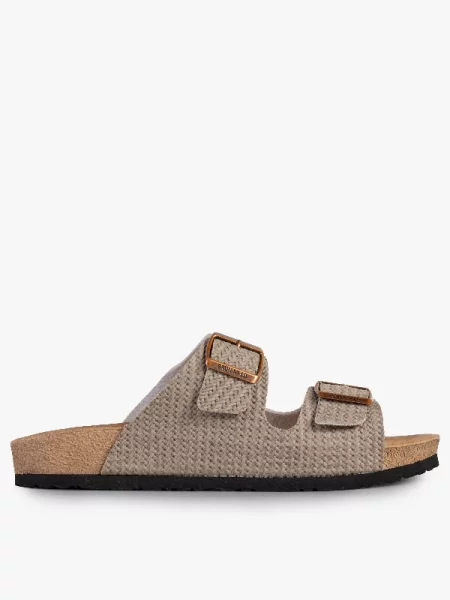 Шльопанці Grunwald екошкіра сірий