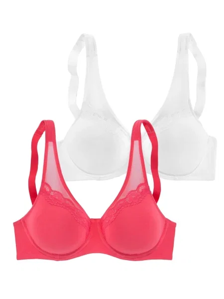 PETITE FLEUR Minimizer grudnjak ružičasta bijela