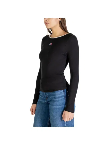 Tommy Jeans Tricou / alb negru
