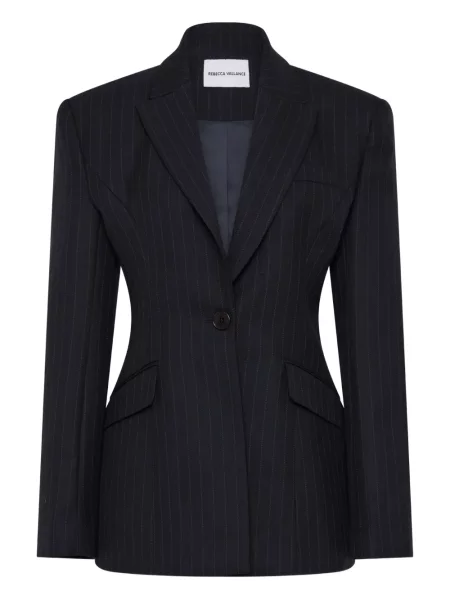 Prążkowany marynarka Rebecca Vallance niebieska
