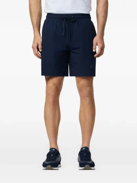 Pantaloni scurți Hackett London cu autograf cu cordon albastru