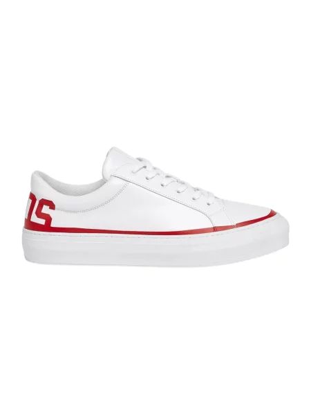 Sneakersy Gcds skórzane białe