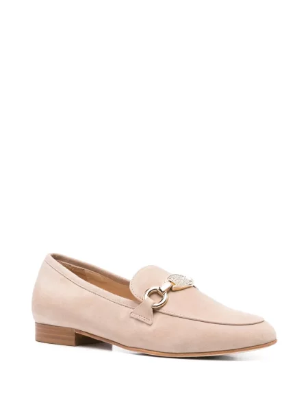 Pantofi loafer Casadei din piele de căprioară
