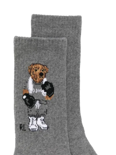 Kostiumas "houndstooth" rašto bokseriai Polo Ralph Lauren iki kelių mėlyna