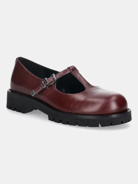 MICHAEL Michael Kors pantofi de piele Darrington cu plat bordo