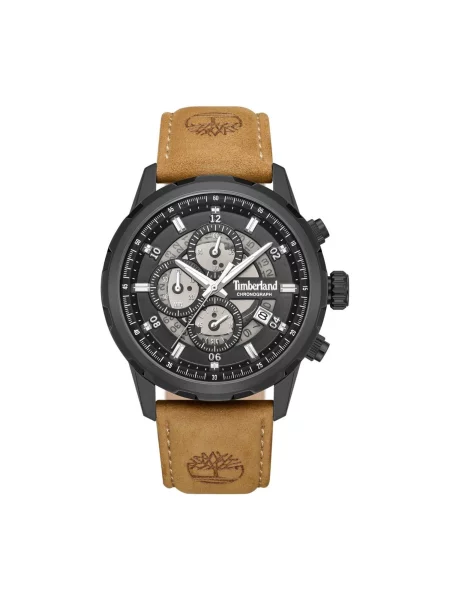TIMBERLAND Analogové hodinky Chronograph Hampton Harbour' hnědá
