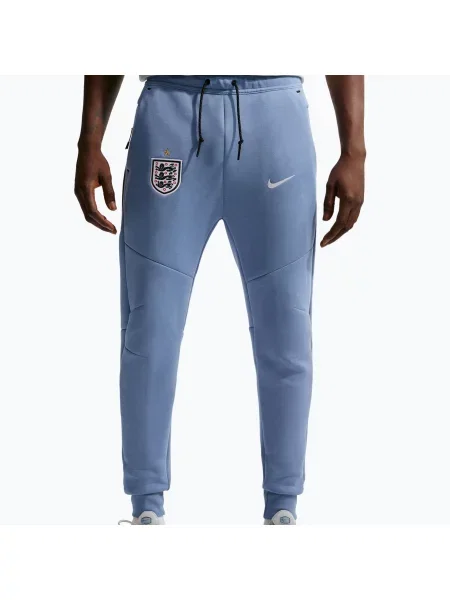 Fotbalové kalhoty Nike England Tech Fleece Soccer Joggers work blue/white bílé