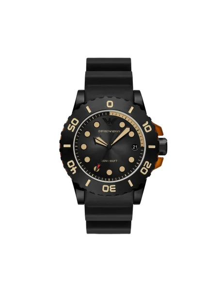 Часовник Emporio Armani черно