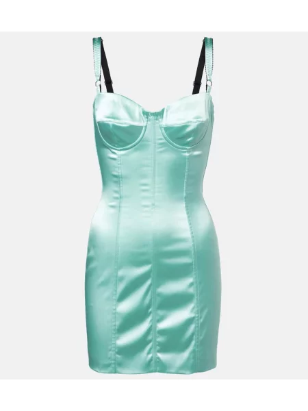 Rochie Dolce&gabbana din satin de costum verde