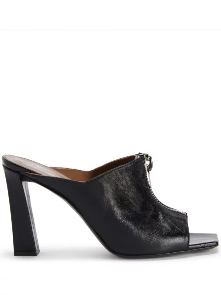 Papuci tip mules Giuseppe Zanotti din piele negru