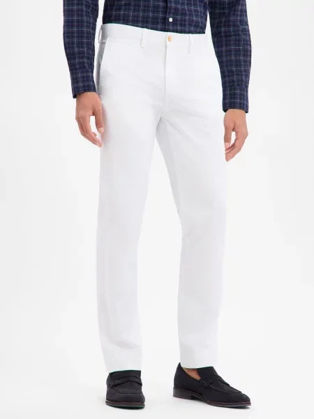 Polo Ralph Lauren Spodnie Bedford Mężczyźni jednolity biały
