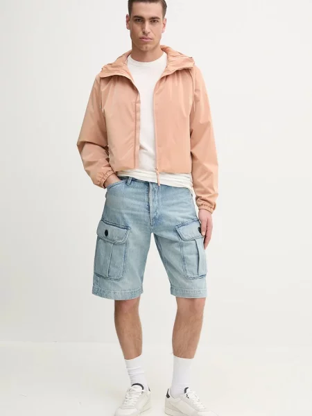 Marc O'Polo t-shirt beżowy gładki biała