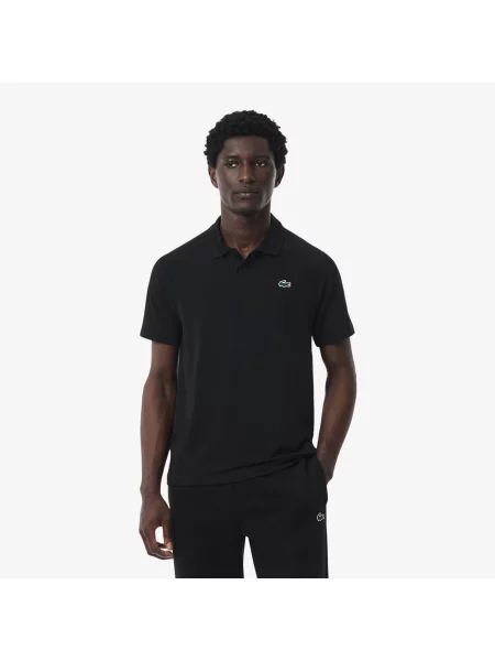 Lacoste Sportowa Koszulka Polo Ultra Dry I Regular Fit czarna