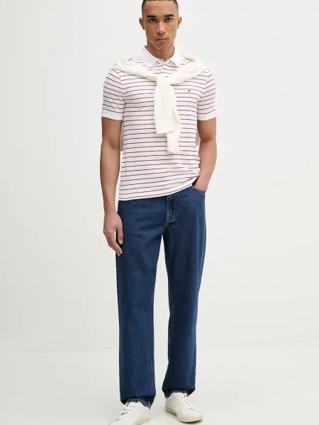 Tommy Hilfiger polo majica rdeča