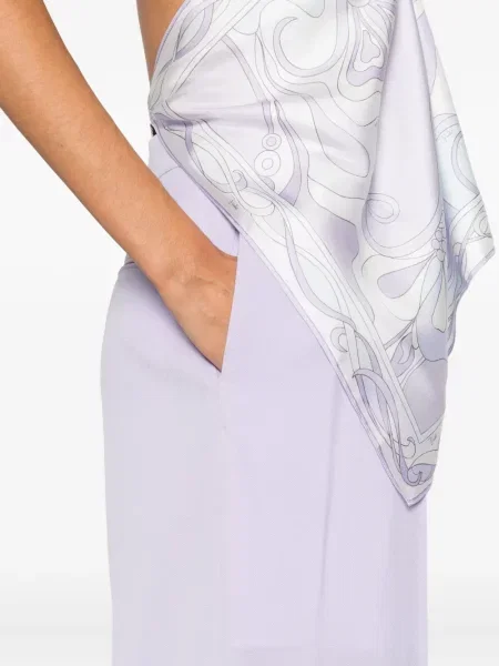 Pantaloni Wardrobe.nyc plisate violet