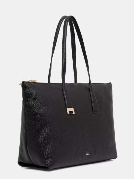Furla geantă shopper pentru femei din piele Olivia L Tote negru